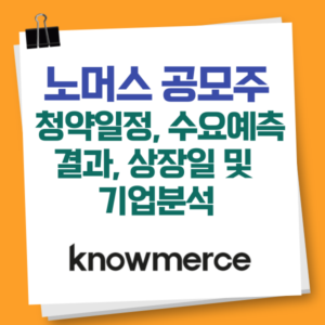 노머스 공모주 청약일정, 수요예측결과, 기업분석