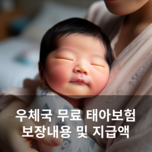 우체국 무료 태아보험 보장내용 및 가입시기